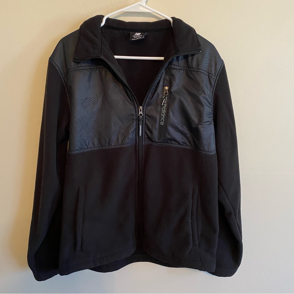 Men’s Black and Navy New Balance Full Zip Jacket
